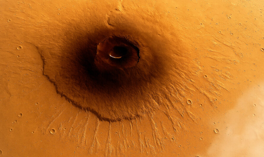 Beeindruckende Bilder des Mars-Vulkans Arsia Mons durch die NASA-Sonde Mars Odyssey