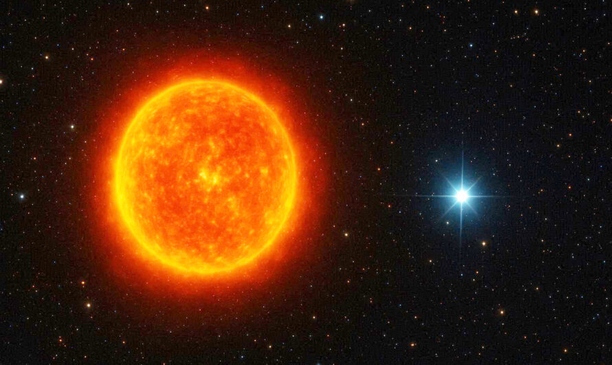 Beteigeuze hat einen Begleiter – Blauer Stern im Schatten eines Giganten