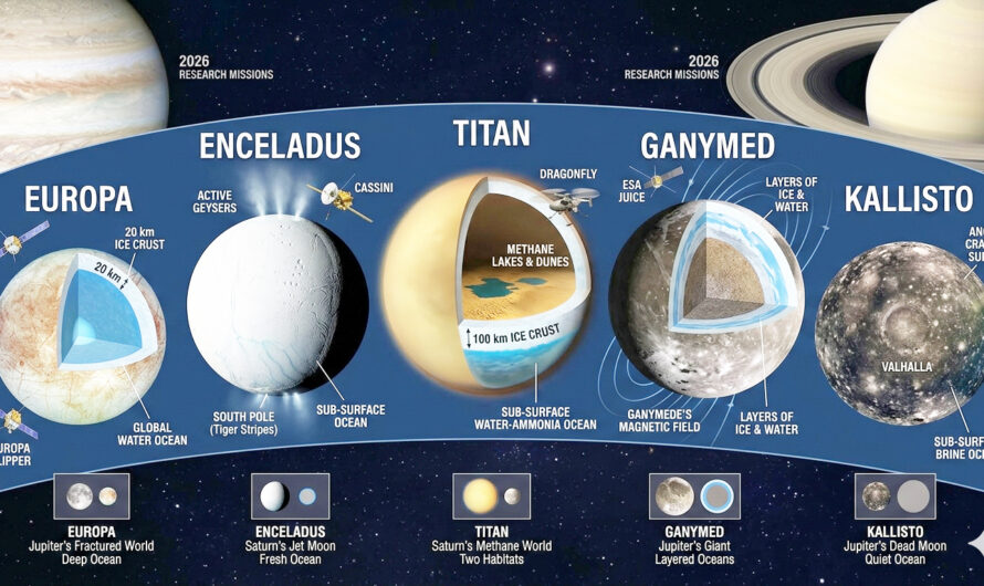 Monde unseres Sonnensystems mit Potenzial für Leben