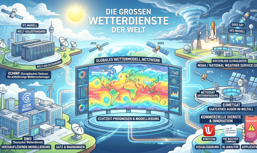 Große Wetterdienste der Welt – Globale Daten, präzise Vorhersagen, verlässlicher Schutz